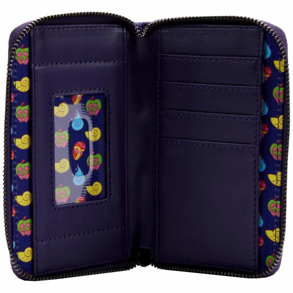 Disney Villains - In the Dark 4” Faux Leather Zip-Around Wallet