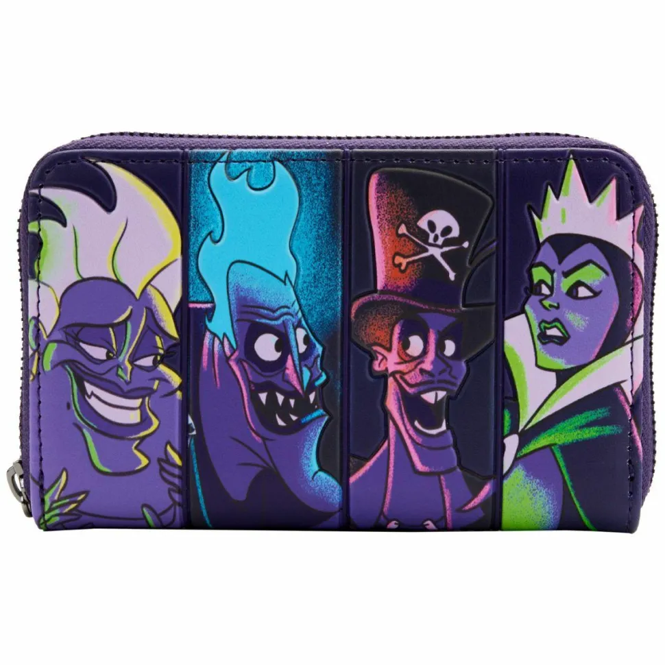 Disney Villains - In the Dark 4” Faux Leather Zip-Around Wallet