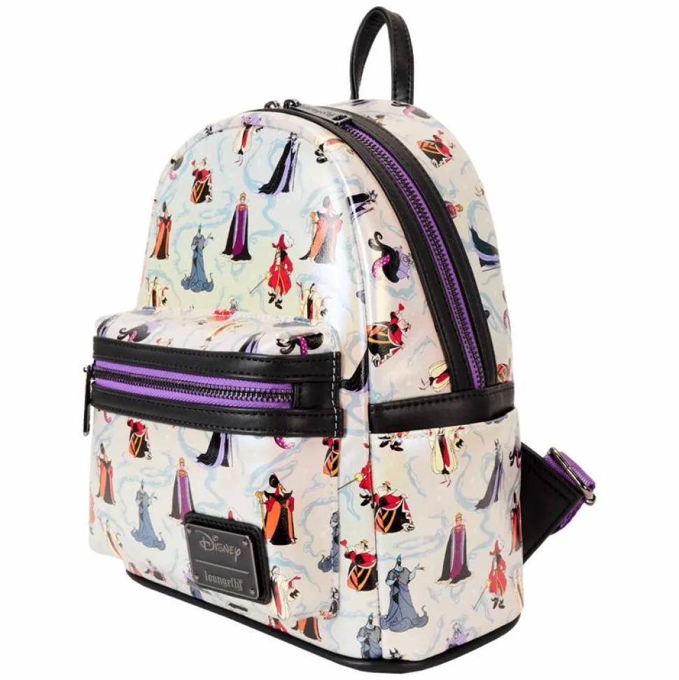 Disney Villains - Iridescent 10" Faux Leather Mini Backpack