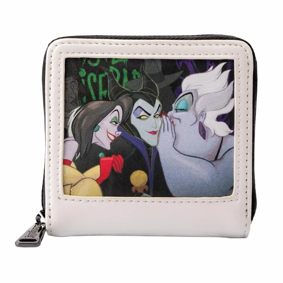 Disney Villains - Villains Club Polaroid 4” Faux Leather Zip-Around Wallet