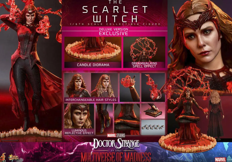 Doctor Strange in the Multiverse of Madness - The Scarlet Witch Deluxe 1/6th Scale Hot Toys Action Figure
