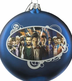 Doctor Who - Disc Shape 4" Glass Christmas Ornament