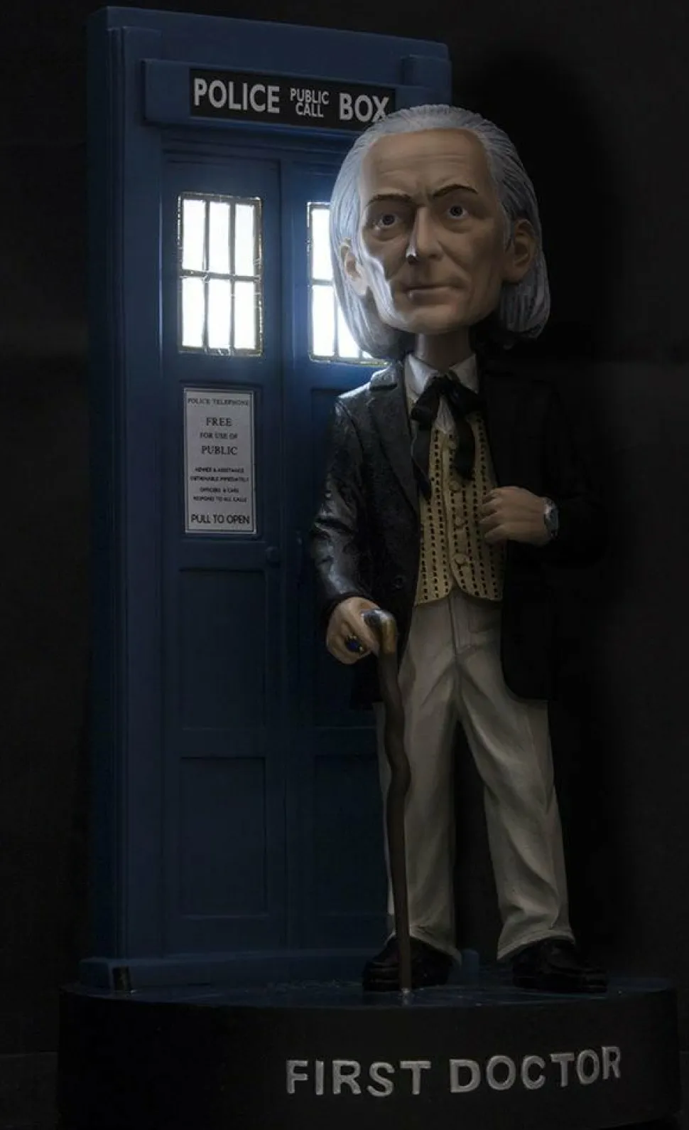 Doctor Who - 1st Doctor William Hartnell Light Up Bobble Head (Int Sales Only)