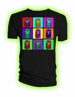 Doctor Who - TARDIS Psychedelic Squares Male T-Shirt
