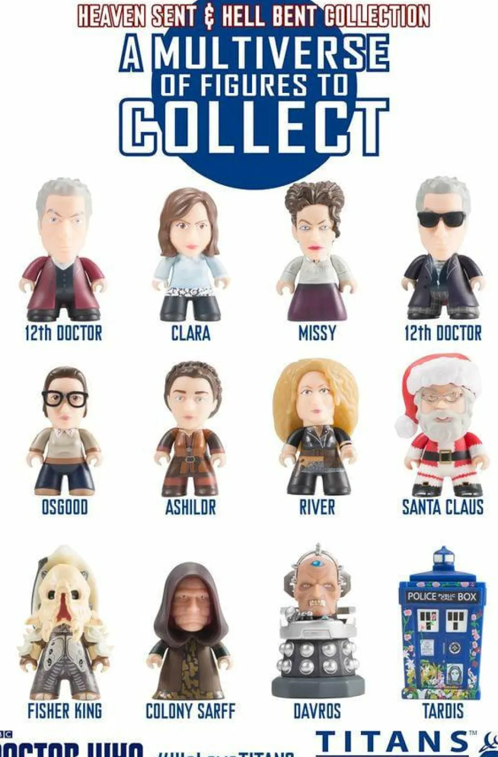 Doctor Who - 12th Doctor Heaven Sent & Hell Bent Titans Vinyl Mini Figure Display Box (20 Units)
