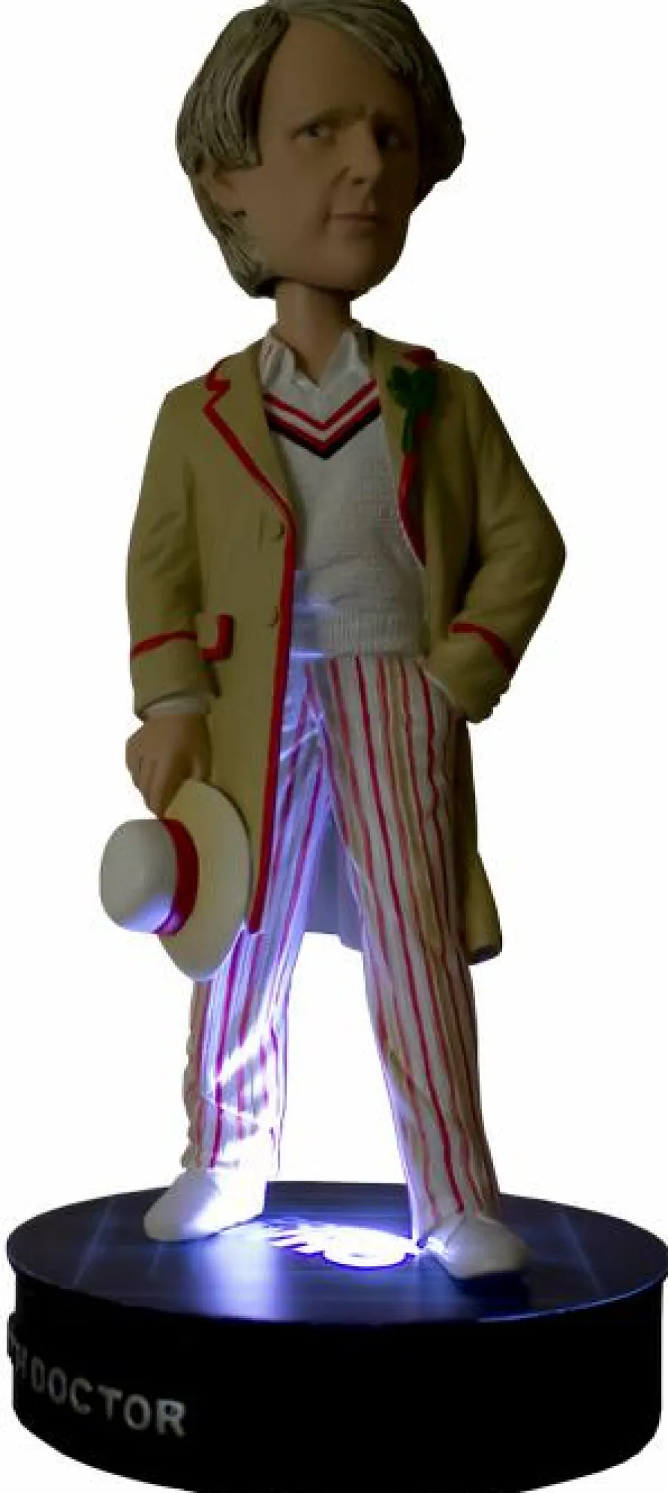 Doctor Who - 5th Doctor Peter Davison Bobble Head With Light-Up Base (Int Sales Only)