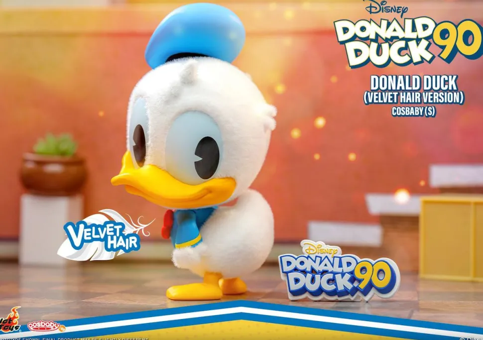 Donald Duck - Donald Duck (Velvet Hair Version) 90th Anniversary Cosbaby (S) Hot Toys Figure