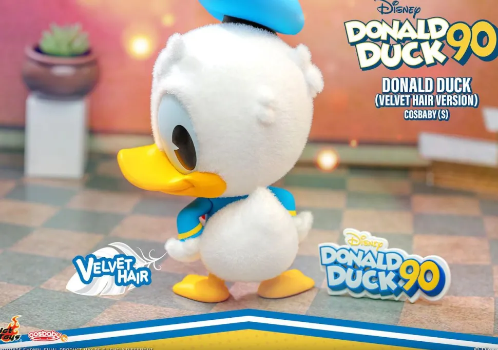 Donald Duck - Donald Duck (Velvet Hair Version) 90th Anniversary Cosbaby (S) Hot Toys Figure