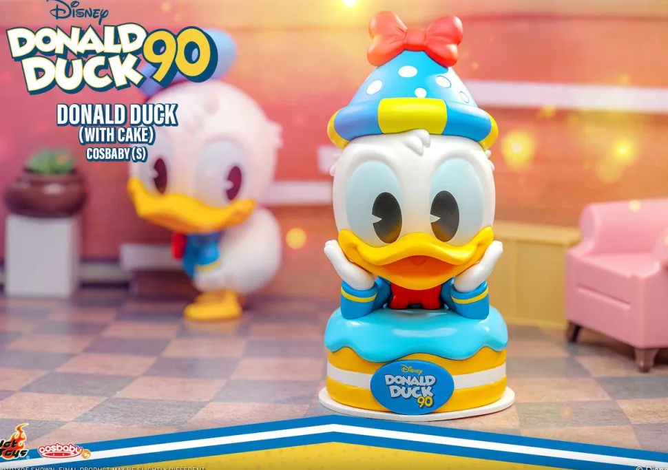 Donald Duck - Donald Duck with Cake 90th Anniversary Cosbaby (S) Hot Toys Figure