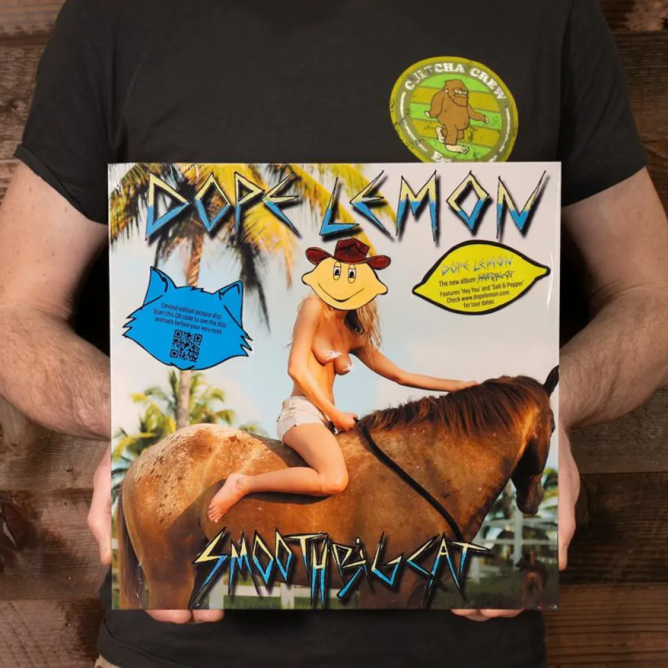 Dope Lemon - Smooth Big Cat LP Vinyl Record (Yellow Zoetrope Picture Disc)
