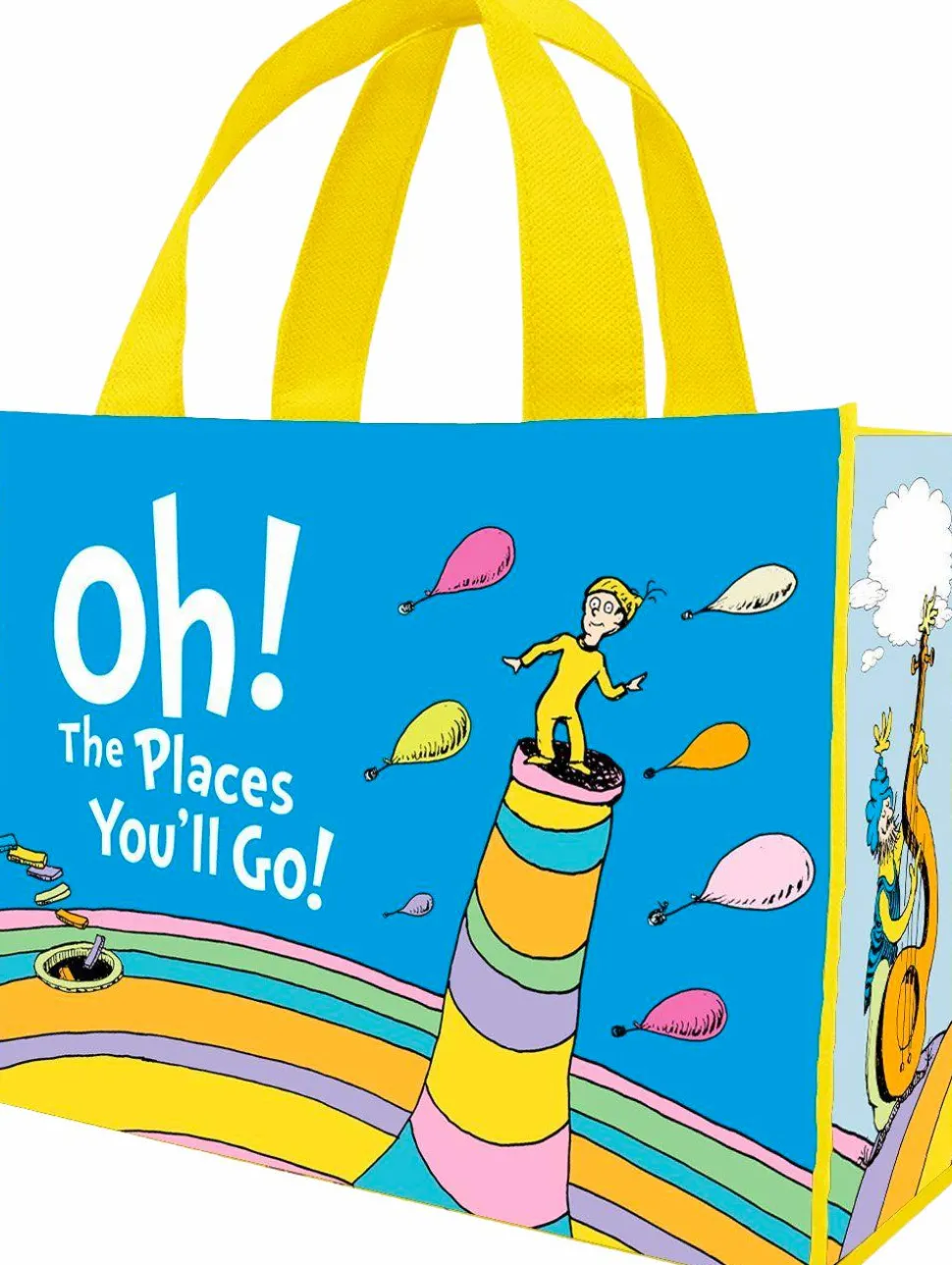 Dr Seuss - Oh the Places You’ll Go Recycled Shopper Tote Bag