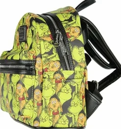 Dr. Seuss - The Grinch & Max Collage 10” Faux Leather Mini Backpack