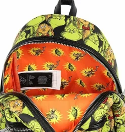 Dr. Seuss - The Grinch & Max Collage 10” Faux Leather Mini Backpack