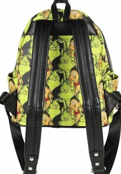 Dr. Seuss - The Grinch & Max Collage 10” Faux Leather Mini Backpack