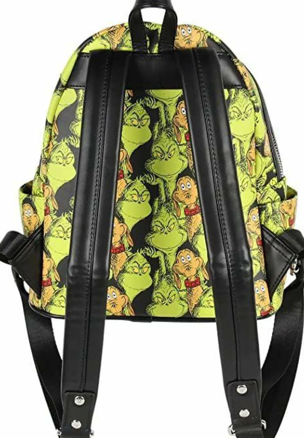 Dr. Seuss - The Grinch & Max Collage 10” Faux Leather Mini Backpack