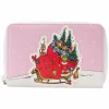 Dr. Seuss - The Grinch Sleigh 4” Faux Leather Zip-Around Wallet