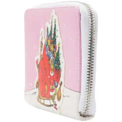 Dr. Seuss - The Grinch Sleigh 4” Faux Leather Zip-Around Wallet