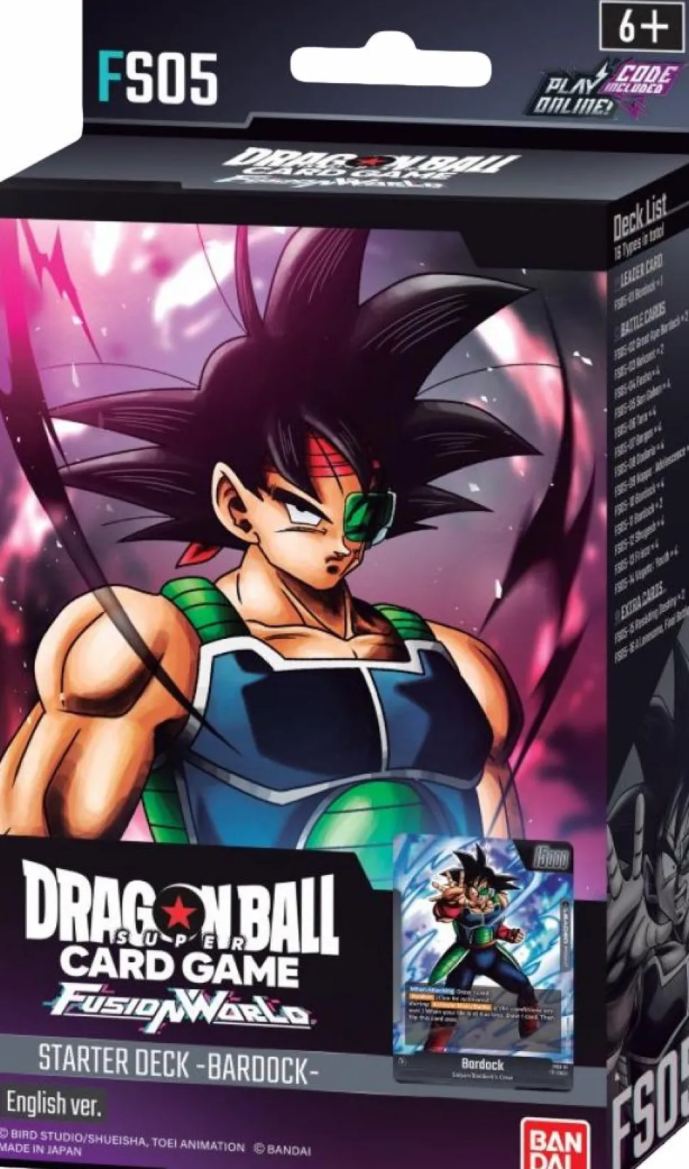 Dragon Ball Super - Card Game Fusion World FS05 Bardock Starter Deck