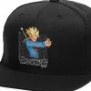 Dragon Ball Super - DBS x Primitive Trunks Blast Black Adjustable Strapback Hat (One Size)