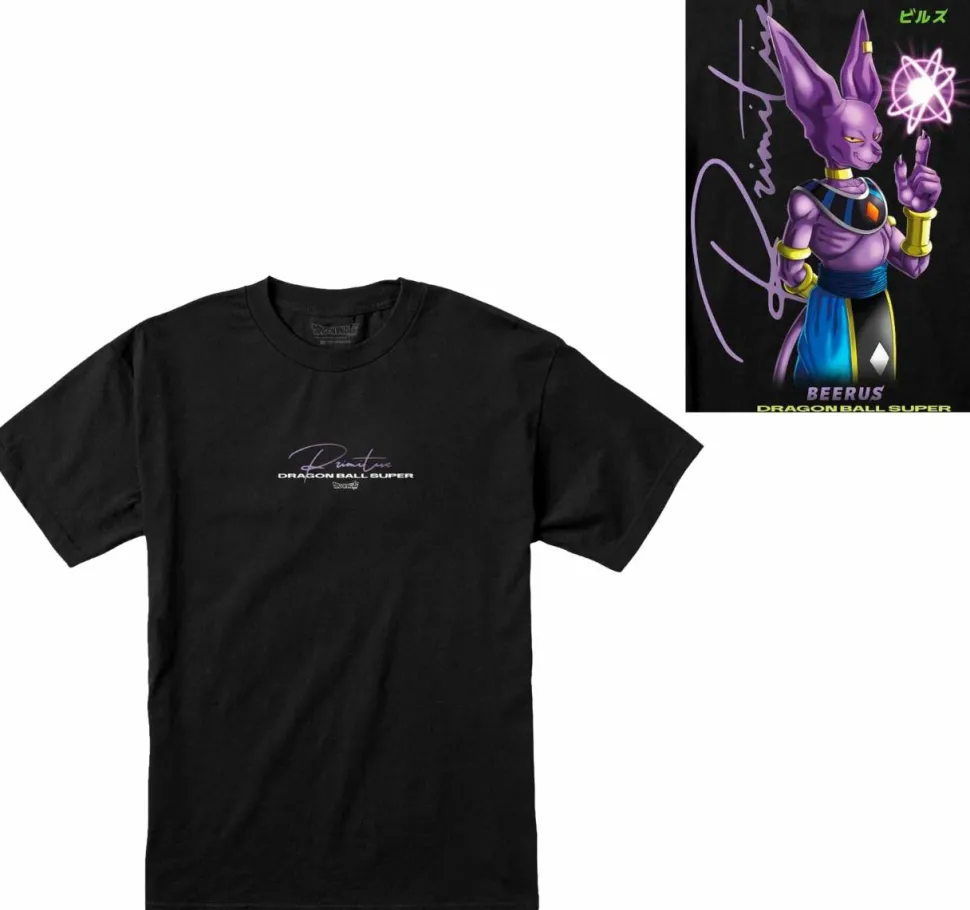 Dragon Ball Super - DBS x Primitive Beerus Orb Black T-Shirt