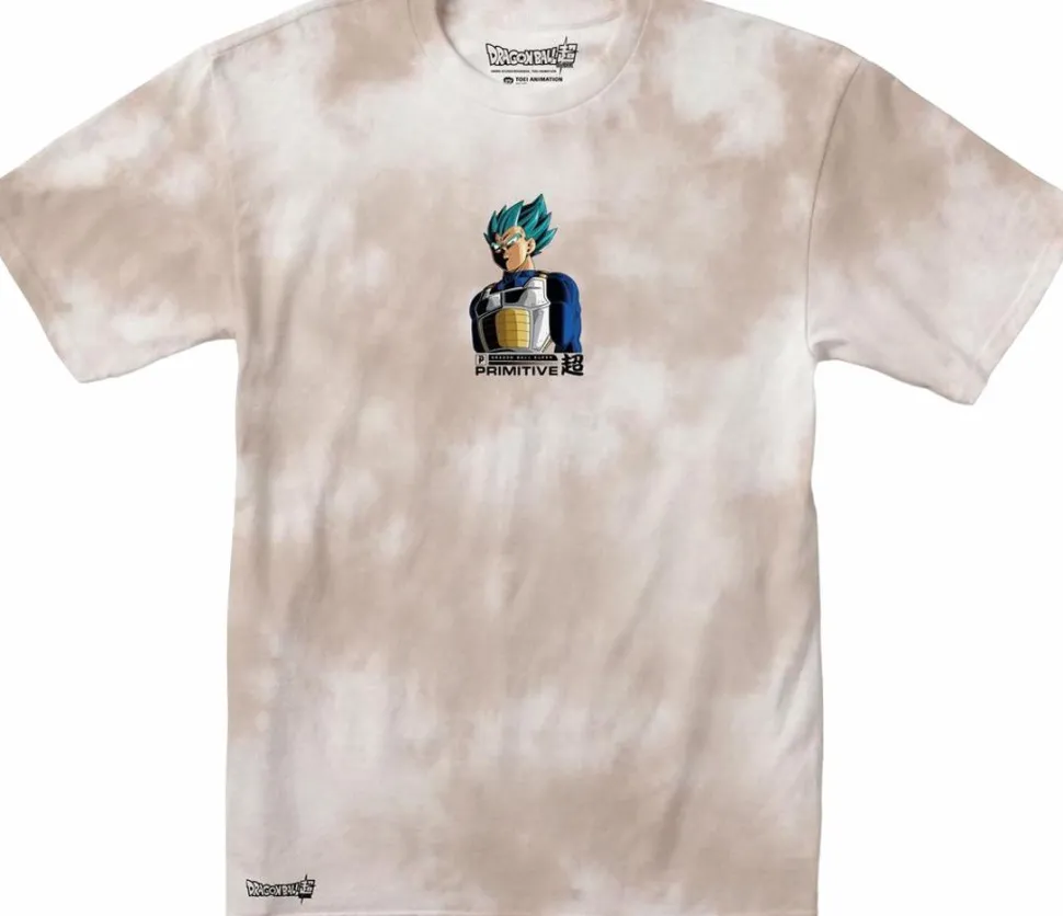 Dragon Ball Super - DBS x Primitive Shadow Vegeta Washed Sand T-Shirt