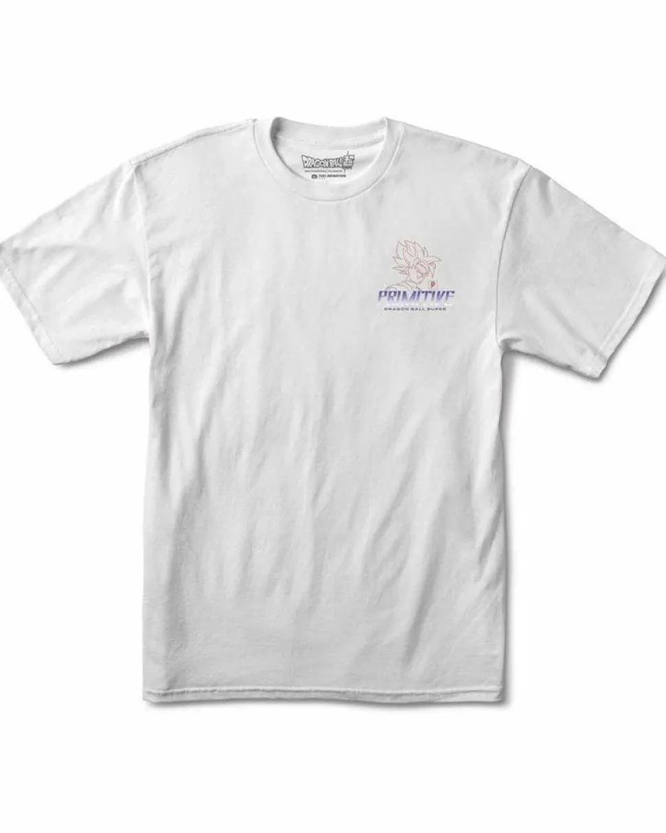 Dragon Ball Super - DBS x Primitive Super Saiyan Rose Goku White T-Shirt