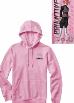 Dragon Ball Super - DBS x Primitive Super Saiyan Rose Goku Pink Sweatshirt Hoodie