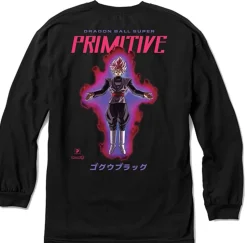 Dragon Ball Super - DBS x Primitive Black Rose Goku Black Long-Sleeve T-Shirt