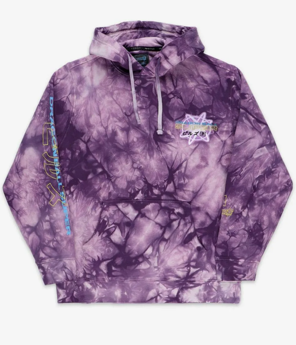 Dragon Ball Super - DBS x Primitive Beerus Orb Washed Purple Sweatshirt Hoodie