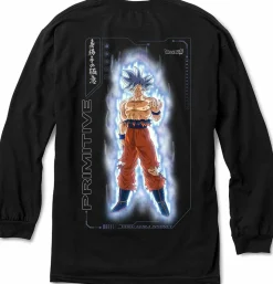 Dragon Ball Super - DBS x Primitive Goku Ultra Instinct Black Long Sleeve T-Shirt
