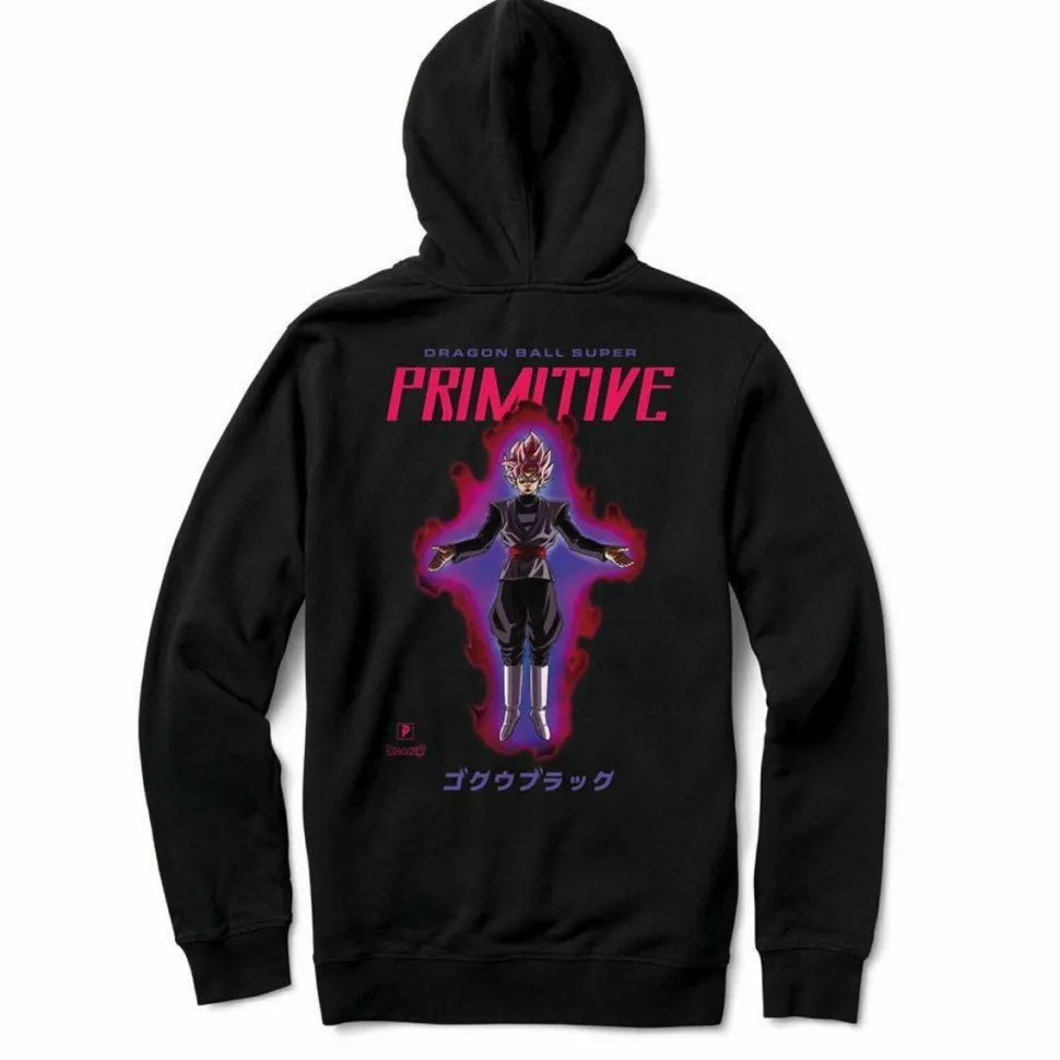 Dragon Ball Super - DBS x Primitive Goku Black Rose Black Sweatshirt Hoodie