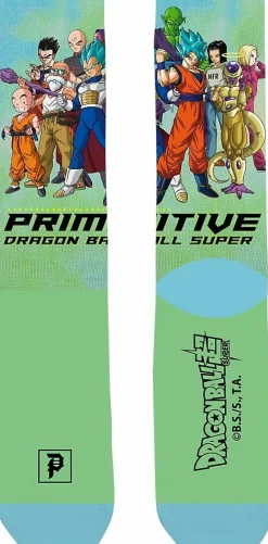 Dragon Ball Super - Dragon Ball x Primitive Universal Survival Team Green Crew Socks (One Size)