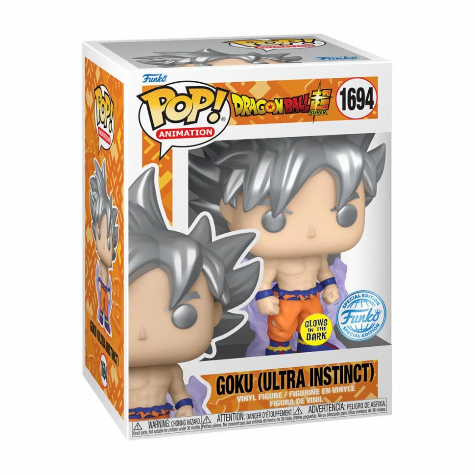 Dragon Ball Super - Goku Ultra Instinct Glow-in-the-Dark Pop! Vinyl Figure
