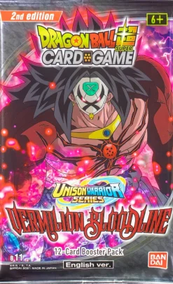 Dragon Ball Super - Vermilion Bloodline Card Game 2nd Edition Booster Pack (12 Cards)