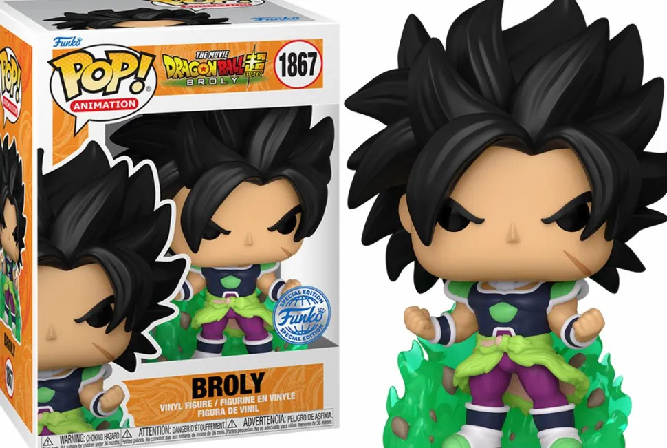 Dragon Ball Super: Broly - Broly (Green Energy) Mystery Box (Includes Broly & 3 Exclusive Pop! Vinyl Figures)
