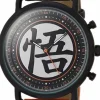 Dragon Ball Z - Goku’s Symbol Orange Faux Leather Band Watch (One-Size)