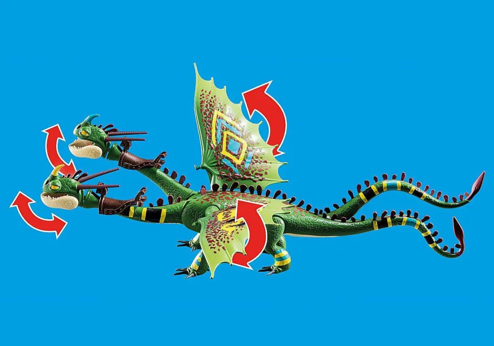 Dragons - Dragon Racing: Ruffnut and Tuffnut with Barf and Belch Playmobil Playset (70730)