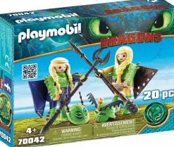 Dragons - Playmobil Ruffnut and Tuffnut with Flight Suit Figure 2-Pack (70042)