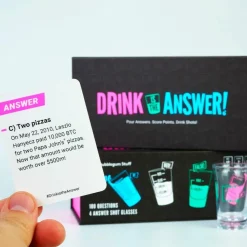 Drink is the Answer - Pour Answers. Score Points. Drink Shots! Party Game