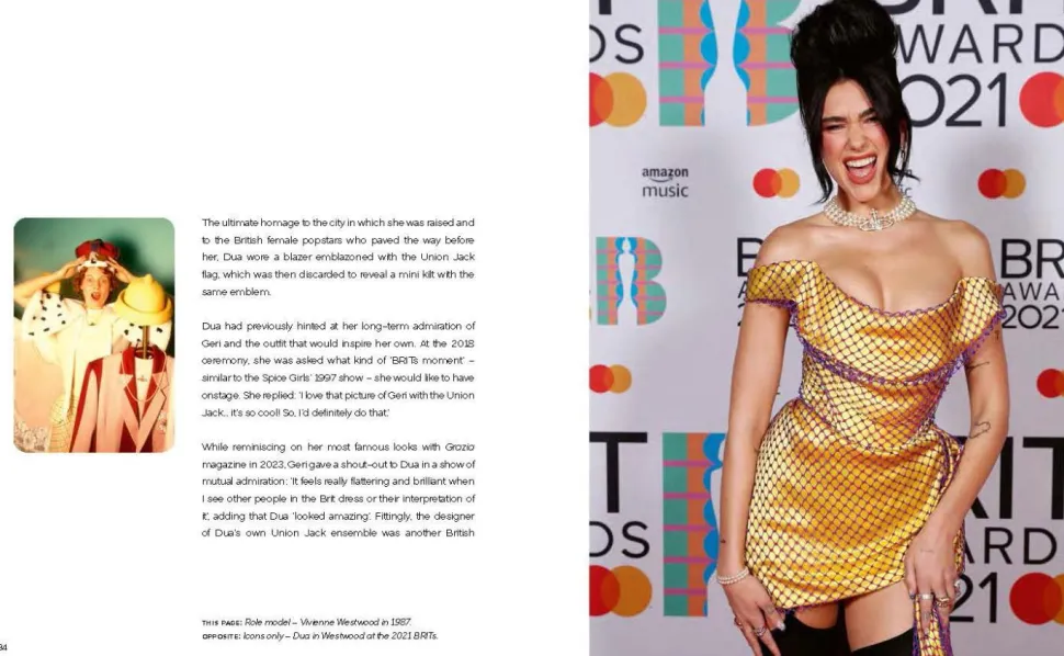 Dua Lipa - Dua Lipa and the Clothes She Wears Hardcover Book