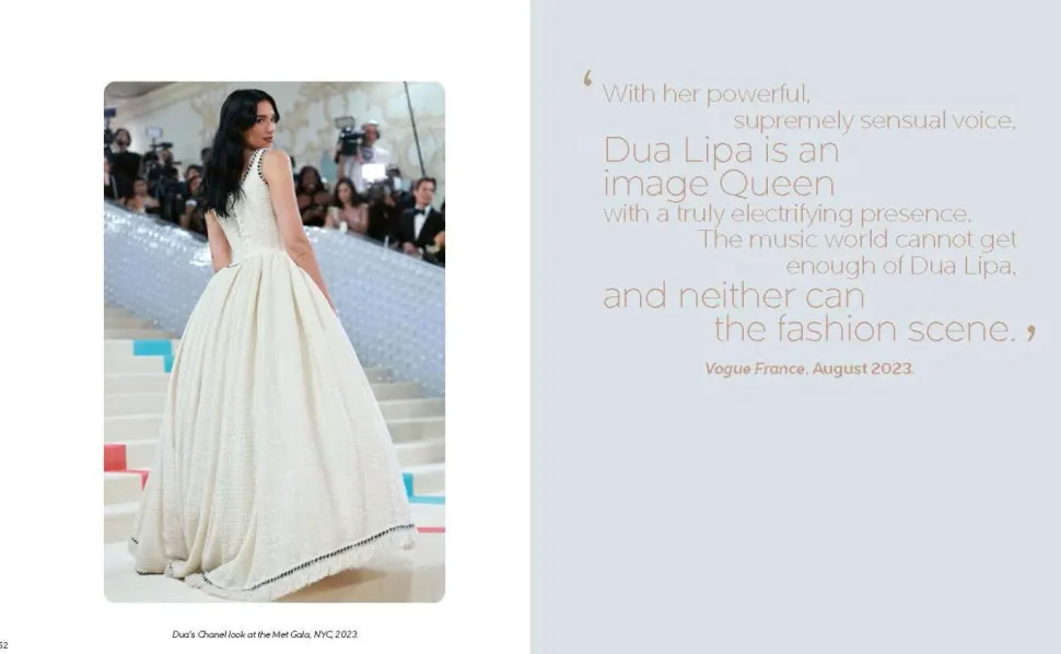 Dua Lipa - Dua Lipa and the Clothes She Wears Hardcover Book