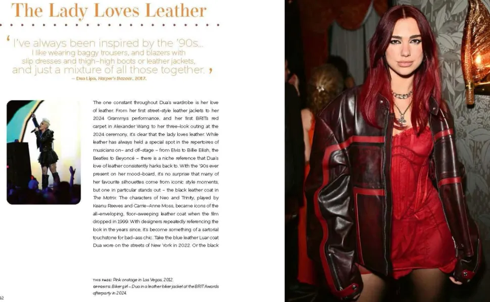 Dua Lipa - Dua Lipa and the Clothes She Wears Hardcover Book
