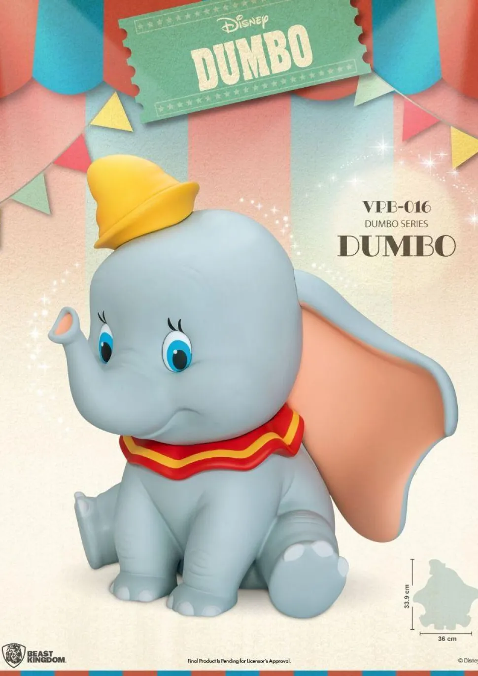 Dumbo (1941) - Dumbo Large 13" Vinyl Piggy Bank