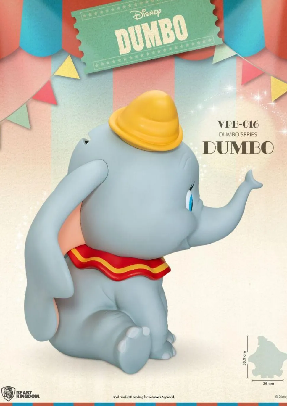 Dumbo (1941) - Dumbo Large 13" Vinyl Piggy Bank