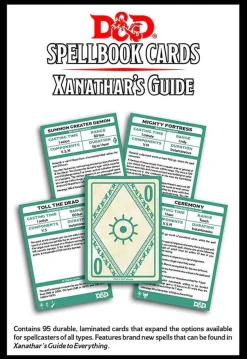 Dungeon & Dragons - Xanathar's Guide to Everything Spellbook Cards