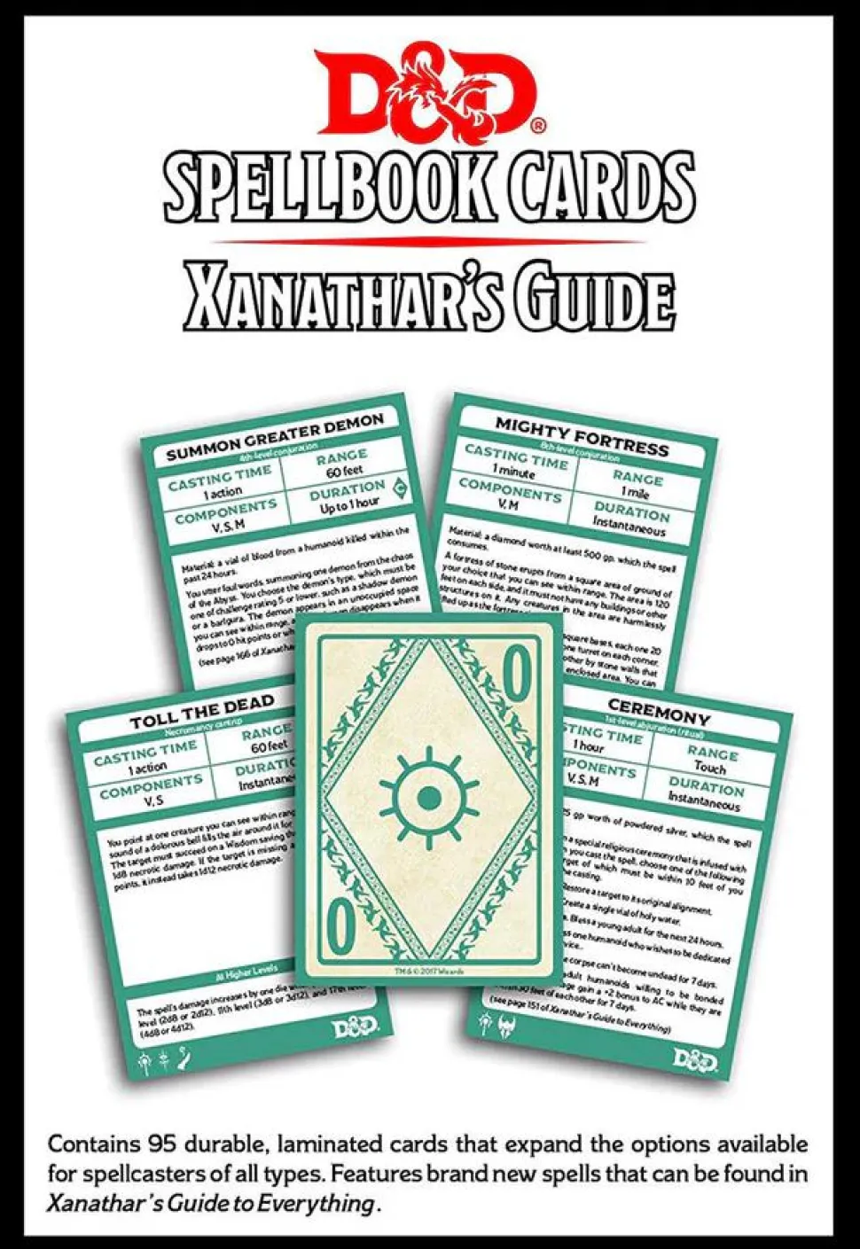 Dungeon & Dragons - Xanathar's Guide to Everything Spellbook Cards