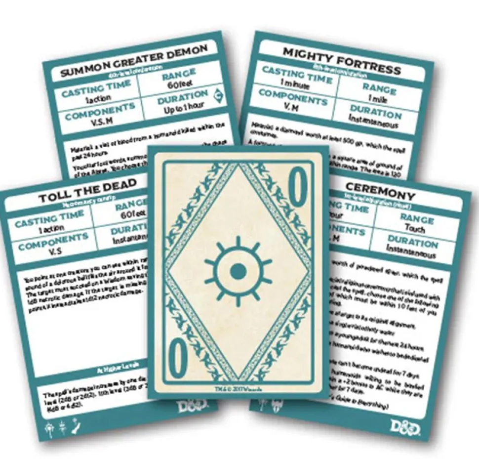 Dungeon & Dragons - Xanathar's Guide to Everything Spellbook Cards