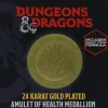 Dungeons & Dragons - Amulet of Health Medallion 24K Gold Plated Metal Replica