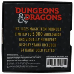 Dungeons & Dragons - Amulet of Health Medallion 24K Gold Plated Metal Replica