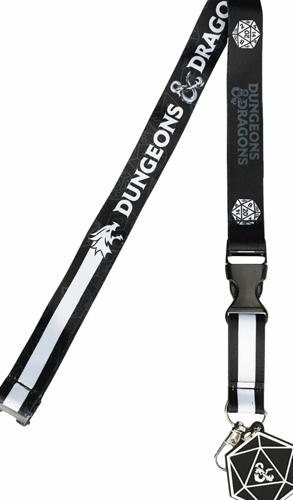 Dungeons & Dragons - Black & White Lanyard